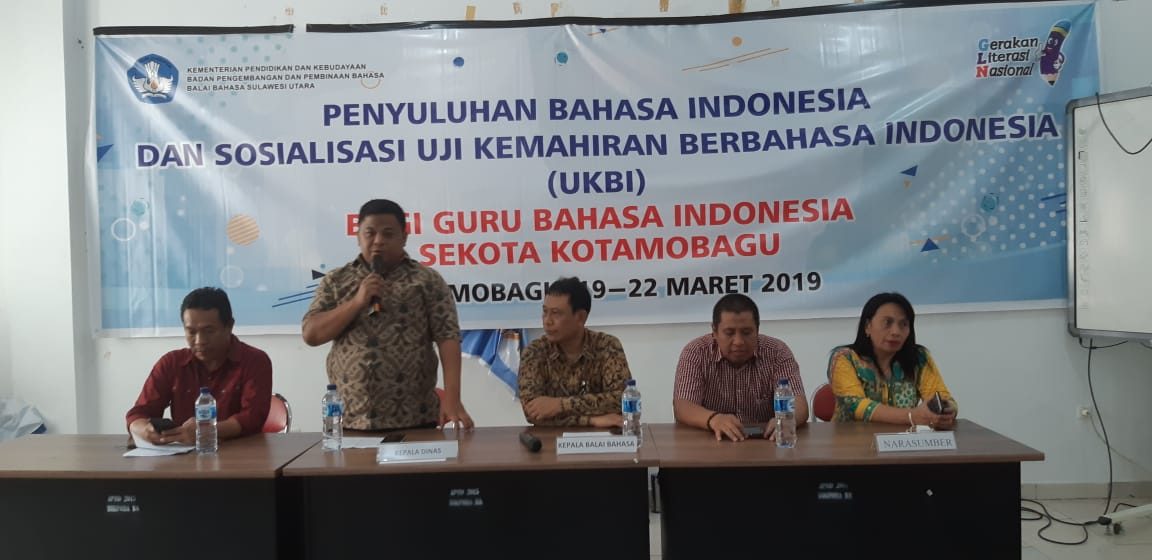 PENUTUPAN KEGIATAN PENYULUHAN BAHASA INDONESIA DAN SOSIALISASI UKBI DI KOTA KOTAMOBAGU